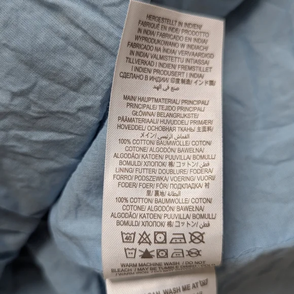 Mini Boden Smocked Blue Floral Long Sleeve Dress - Size 5-6 - Picture 7 of 8